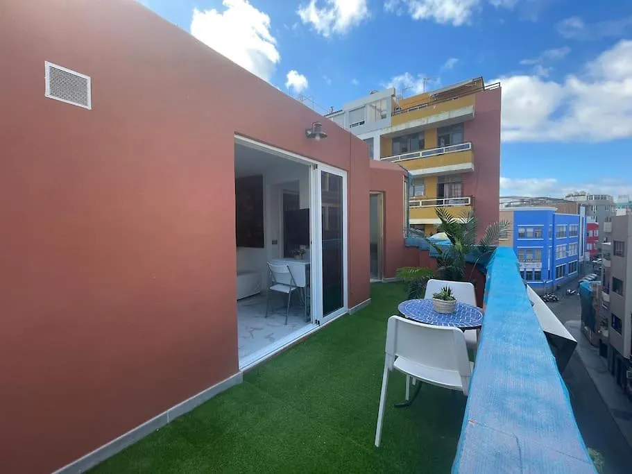 New Attic With Terrace And Air Conditioning At Las Canteras Beach Parking Optional Las Palmas de Gran Canaria Apartament