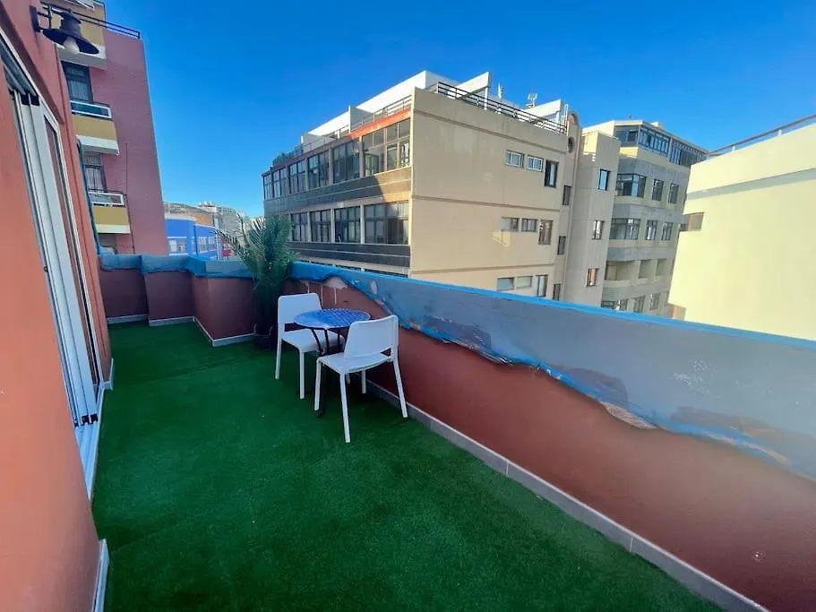 New Attic With Terrace And Air Conditioning At Las Canteras Beach Parking Optional Las Palmas de Gran Canaria Spain